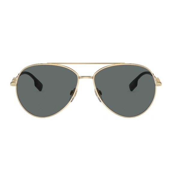 Burberry Sunglasses BE3147 110981 Light Gold / Dark Grey Polarized - Picture 2 of 2